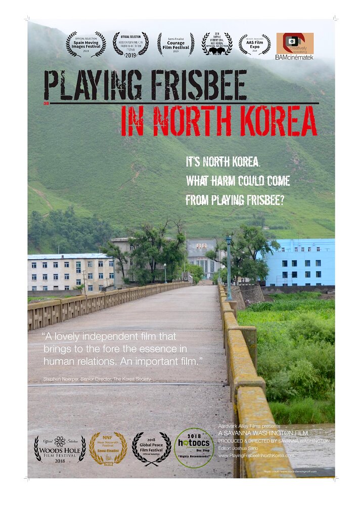 Playing Frisbee in North Korea